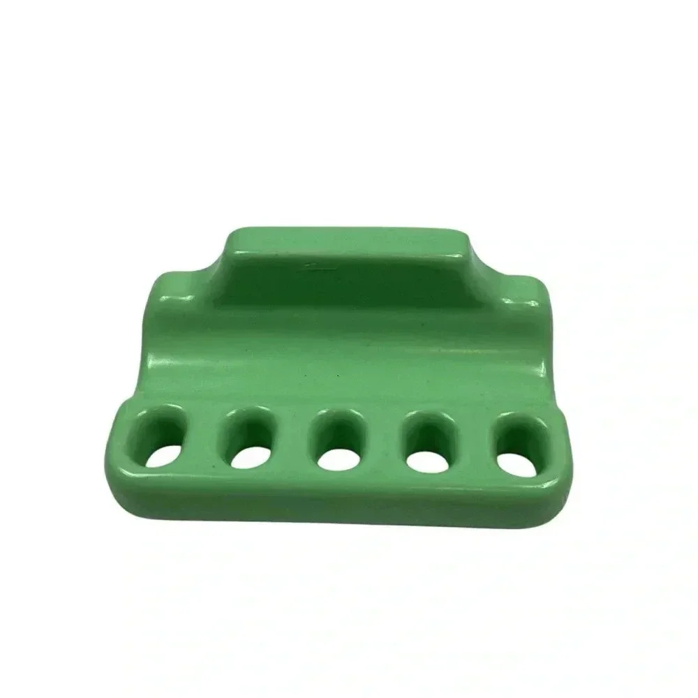 Vintage 1940/50s green porcelain ceramic toothbrush holder - Picture 4 of 4